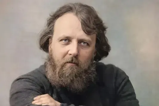 Матвей Алексеевич Козырев. Колоризированный в наши дни фотопортрет.