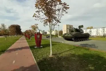 Танковая аллея, город Ступино. Октябрь 2020 года. Фотография Татьяны Залата.