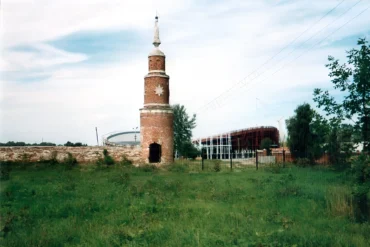 Строительство Конькобежного центра в Коломне, 2004 год. Из архива Татьяны Залата.