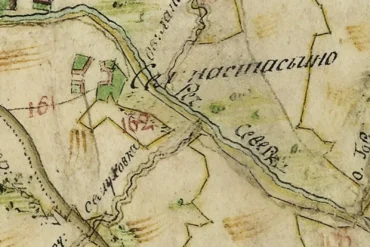 Село Настасьино Коломенского уезда на плане Генерального межевания (1780-е - 1790-е гг.).