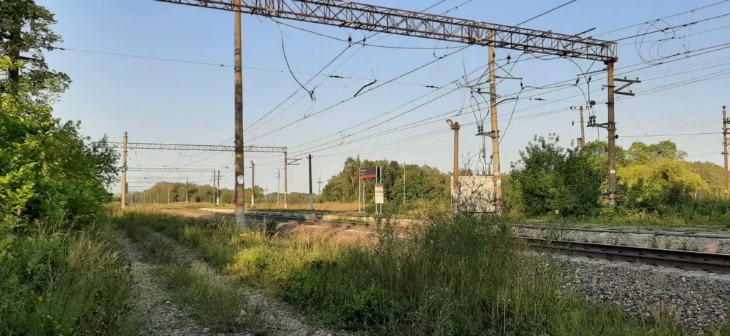 Вид на остановочный пункт "Мякинино", август 2023 года. Фотография Залата Татьяны.