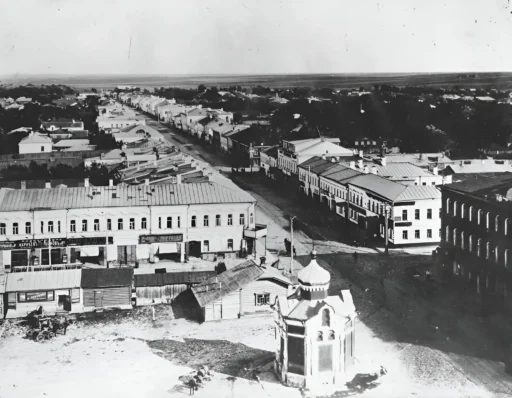 Коломна, Астраханская улица, Житная площадь и часовня св. Александра Невского. Источник: https://церкви-коломны.рф/Chasovnya-Aleksandra-Nevskogo-Kolomna.htm.