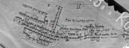 Деревня Сергиевское Коломенского района на немецкой аэрофотосъемке 1943 года. Источник: сайт Retromap.ru.