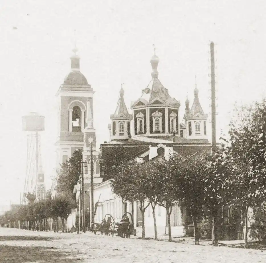 1900 - 1917. Коломна. Брусенский монастырь, Брусенская ул., Шуховская башня.