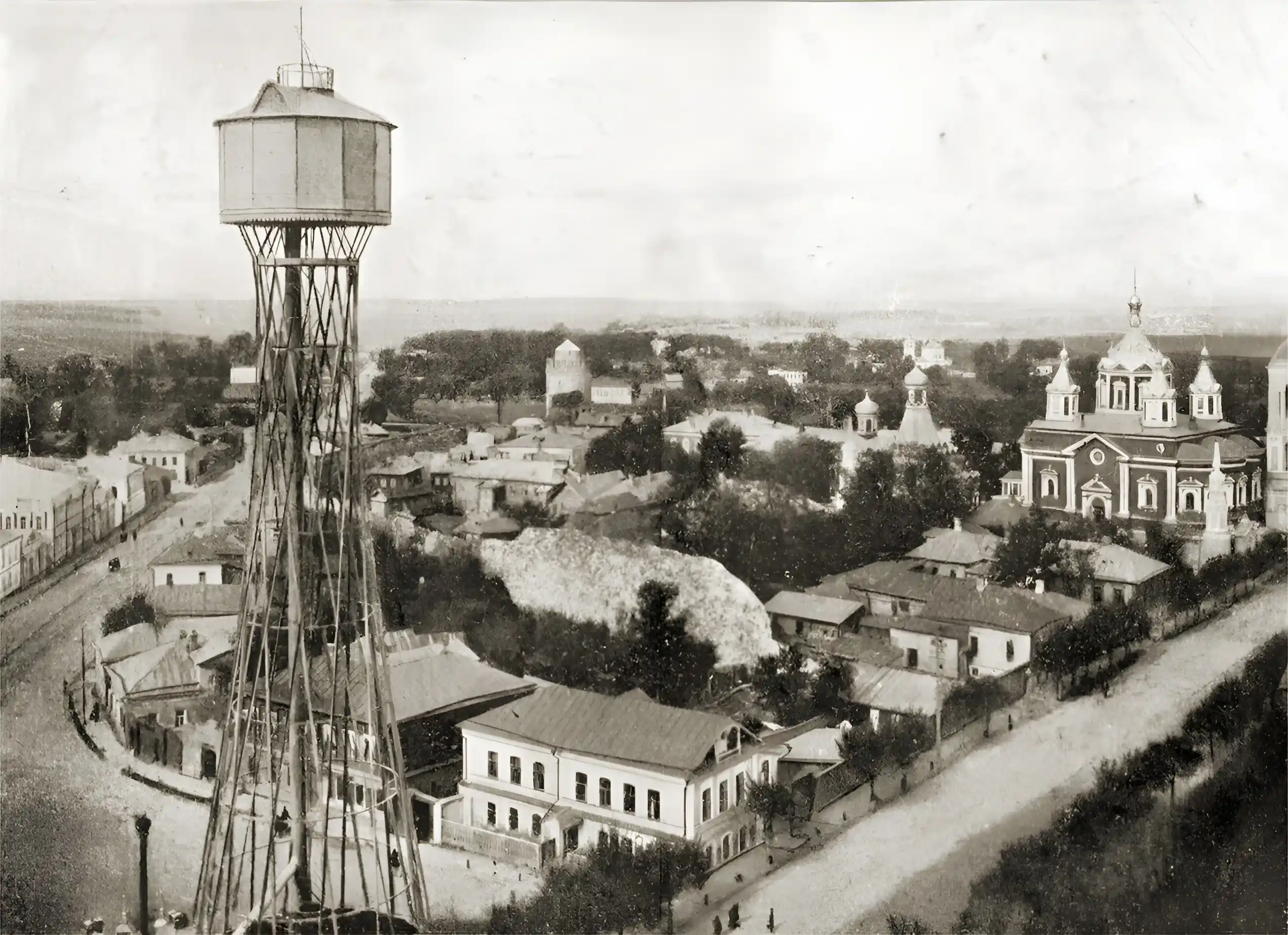 1900 - 1917. Коломна. Шуховская водонапорная башня.
