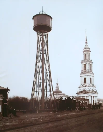 1902 - 1917. Шуховская водонапорная башня, Коломна.