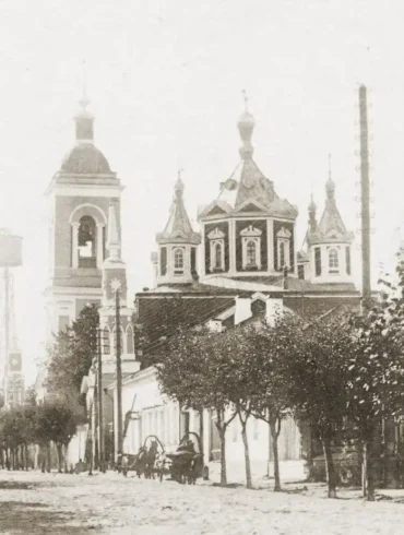 1900 - 1917. Коломна. Брусенский монастырь, Брусенская ул., Шуховская башня.