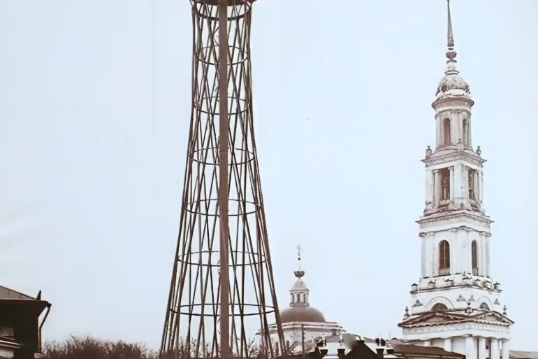 1902 - 1917. Шуховская водонапорная башня, Коломна.