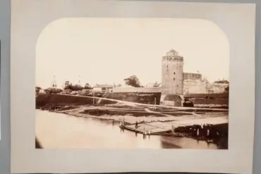 Коломна. Вид на Кремль от реки Коломенки. 1890-е гг. ГИМ. №№ ГК 47321246 / по КП (ГИК): ГИМ 42949/23098 / Инв.: Ф 10112.