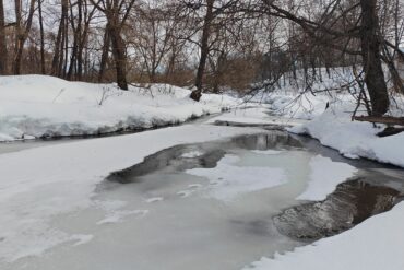Брод на реке Каширке на старой дороге Иван-Теремец - Ловцово.