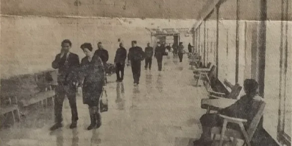 Дворец культуры и спорта в Коломне, открытый в 1966 г. (построен по проекту В. В. Ставровской). Источник фото: Коломенская правда. 24 марта 1966. № 47 (10340). С. 2.