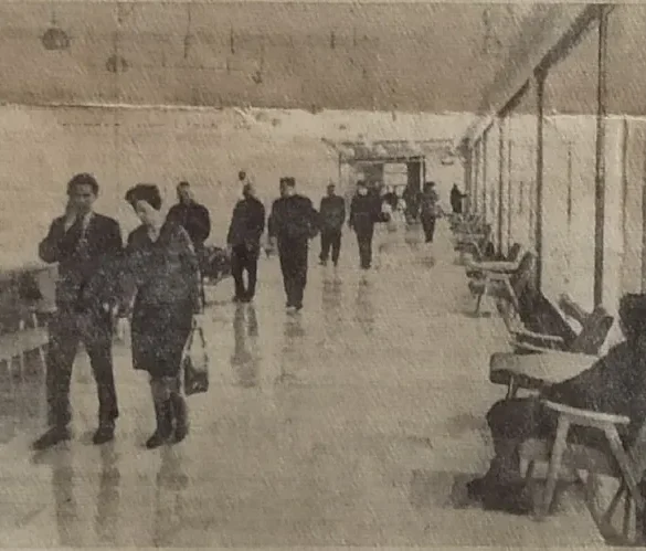 Дворец культуры и спорта в Коломне, открытый в 1966 г. (построен по проекту В. В. Ставровской). Источник фото: Коломенская правда. 24 марта 1966. № 47 (10340). С. 2.