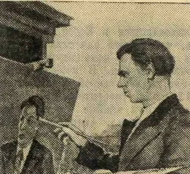 Николай Павлович Широков (1924 - 1984) за работой.