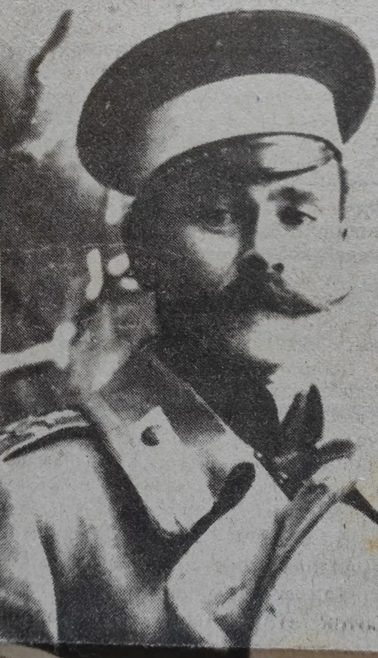 В. И. Маянский. 1912 год. Тогда еще штабс-капитан. Ковалев, В. В. Мятеж / Коломенская правда? // В. В. Ковалев. Рубрика "Страницы прошлого" из неустановленной газеты.