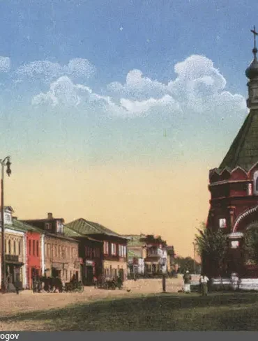 Часовня в память 17 октября 1888 года, Воскресенск (Истра), старинная открытка. Фото с сайта: pastvu.com. Загрузил: Pirogov.