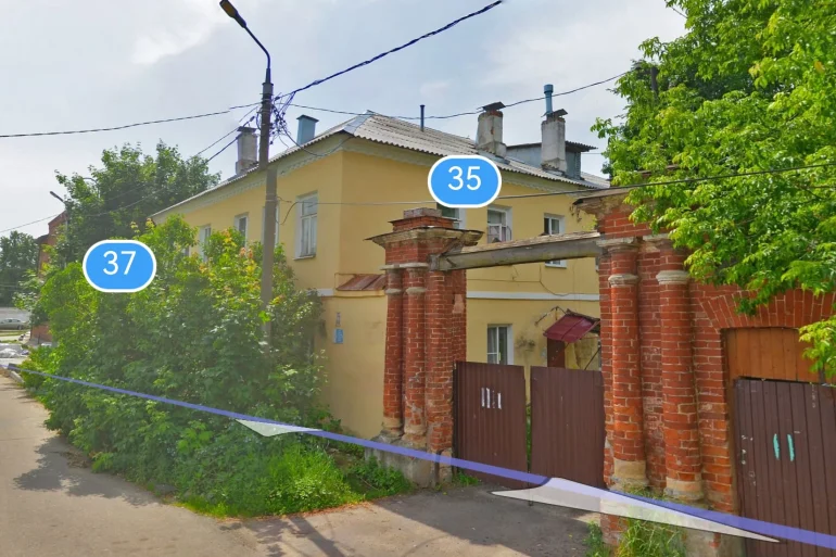 Городская усадьба по улице Савельича, 35, г. Коломна. Источник: Яндекс панорамы.