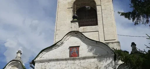 Надвратная икона "Плакущая" в Успенском храме с. Шубино. Загружено на Про Край: Татьяна Залата