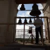 На колокольне Успенского храма в Шубине. 2024 г. Загружено на Про Край: Татьяна Залата