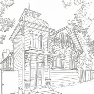 Город Кимры, Тверская область. Графика.