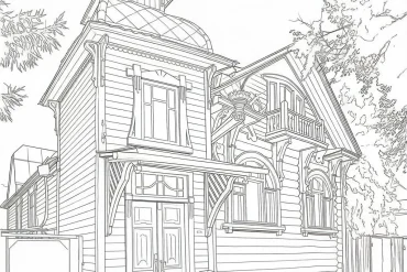 Город Кимры, Тверская область. Графика.
