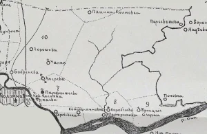 Парфентьевская волость Коломенского уезда на карте 1894 года.