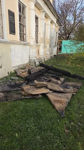 Последствия пожара в доме Луковникова в Коломне. 29 октября 2026 года. Источник: Соцсети.